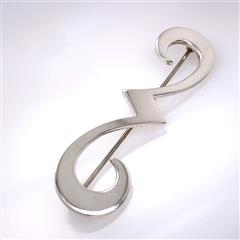 James Avery Retired Swirl Sterling Silver Brooch
